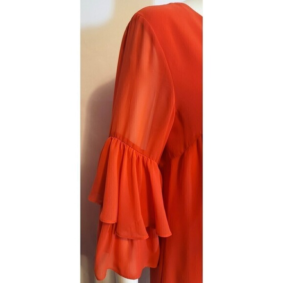 CeCe from Nordstrom Mini Dress w/ Sheer Ruffled Sleeve - Size 4 - Picture 7 of 12